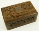 Box Wooden With Flowers