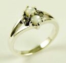 Silver Ring Marcasite Moon