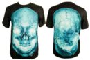 T-Shirt X Large Burning Skull