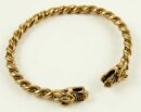 Bronze Bangle Dragon Heads
