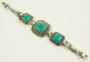 Bracelet Pewter And Turquoise