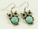 Earrings Pewter And Turquoise