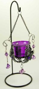 Candle Holder Single Purple