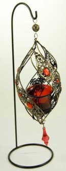 Candle Holder Single Red