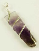 Pendant Stone Flat Amethyst