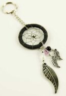 Dream Catcher Keyring Black