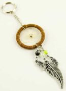 Dream Catcher Keyring Brown