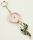Dream Catcher Keyring Pink