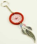 Dream Catcher Keyring Red