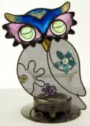 T-Light Holder Owl Mesh