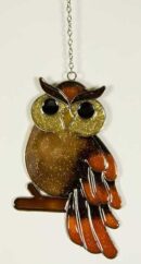 Sun Catcher Owl On Perch