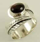 Silver Ring Garnet Stone