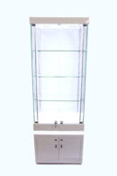 Frameless Display Glass Cabinet 650X400X1900mm SW Code 99052