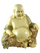 Buddha Sitting Ivory 13 Inch