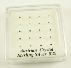 Nose Stud Silver Assorted 20pcs