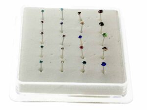 Nose Stud Silver Assorted 20pcs