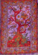 Bedspread Double Tree Purple