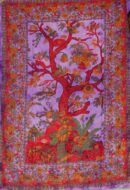 Bedspread Single Tree Purple