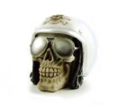 Skull Ivory Wearing Helmet
