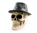 Skull Ivory Wearing Trilby Hat