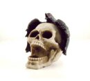 Skull Ivory With Corbie Bird