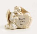 Cherub On Heart Stone Natural