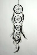 Dream Catcher 5 Circles Black 9cm