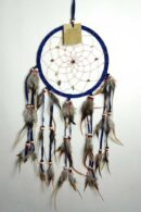 Dream Catcher Wood Beads Blue