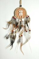 Dream Catcher With Fur Black