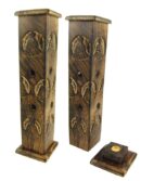 Incense Holder Wood Tower Buddha