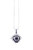 Pendant Heart Amethyst
