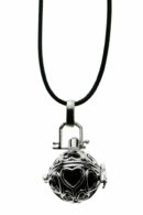 Pendant Heart In Cage Amethyst