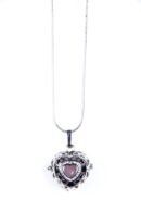 Pendant Heart Rose Quartz