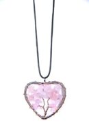 Pendant Tree Of Life Rose Quartz