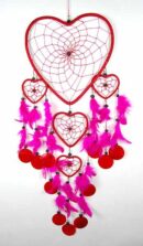 Dream Catcher Heart Red