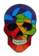 Skull Mosaic Plaque