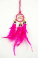 Necklace Dream Catcher Hot Pink