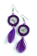 Earring Dream Catcher Purple