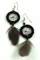 Earring Dream Catcher Black