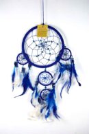 Dream Catcher 4 Circles Blue