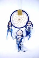 Dream Catcher 4 Circles Blue