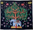 Bedspread Double Tree Elephant