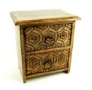 Box Wood Chest With Drawers