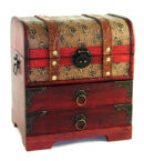 Box Wooden Chest 22.5X18X25cm