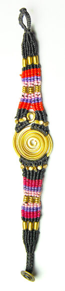 Bracelet Multi Col With Swirl