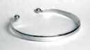 Silver Bangle Slim Torque