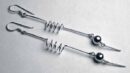 Silver Earring Spring Drop