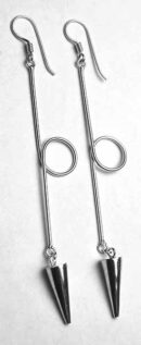Silver Earring Long Loop