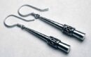 Silver Earring Cone Drop