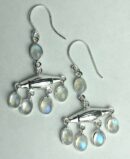 Silver Earring Bar Rainbow